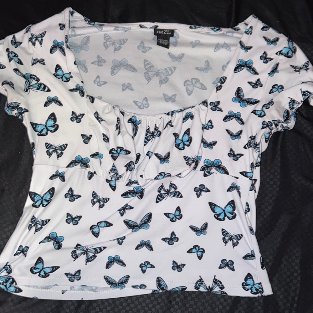 Butterfly crop top
